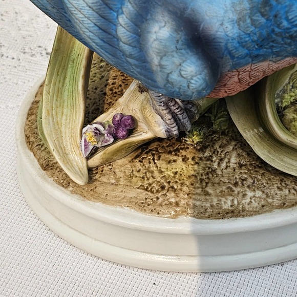 VINTAGE ANDREA BY SADEK PORCELAIN‎ BISQUE BLUE BIRD - Picture 3 of 8